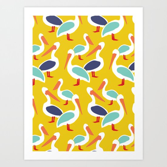 The Pelicans Art Print
