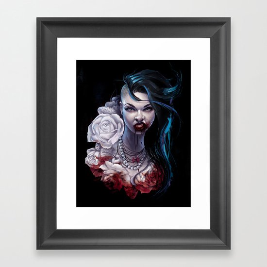 Marceline "shades of red" Framed Art Print