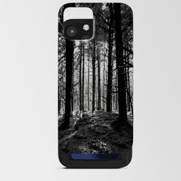 Amongst the Snow Laden Trees in Black and White   iPhone Card Case