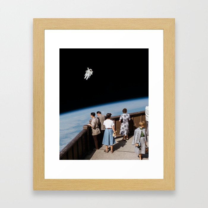 Up in Space Framed Art Print