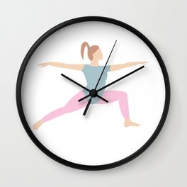 Yoga, yoga lover, yoga design, graphic Wall Clock