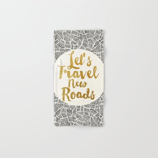 Let's Travel New Roads Hand & Bath Towel