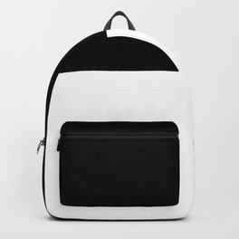 Black and white - Half and Half Split Backpack | Black And White, Pattern, Graphicdesign, Blackandwhite, Split, Minimalist, Simple, Modern, Acrylic, Stripes 