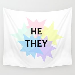 he/they pronouns Wall Tapestry