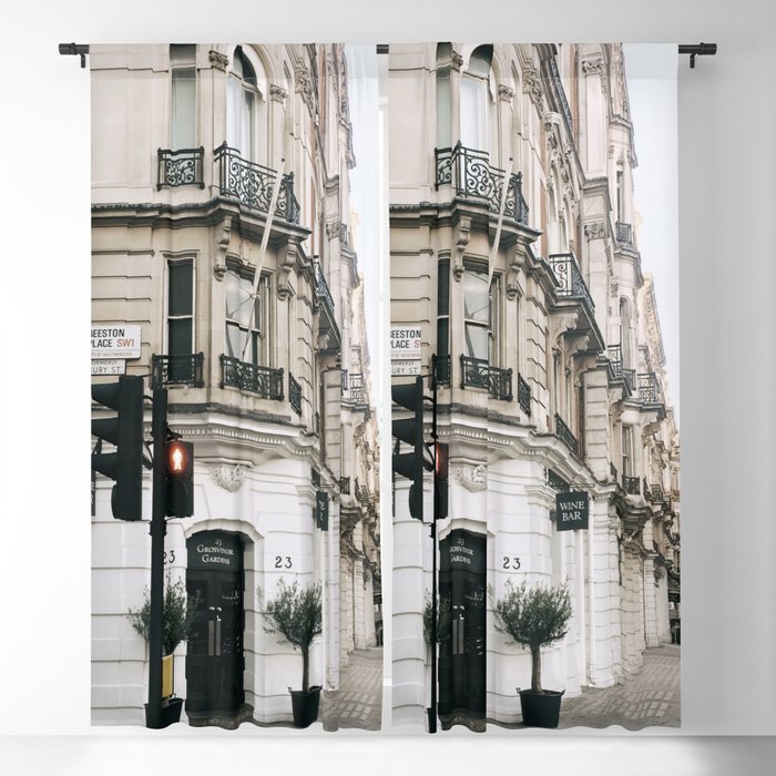 Great Britain Photography - Beautiful Street Corner In England Blackout Curtain