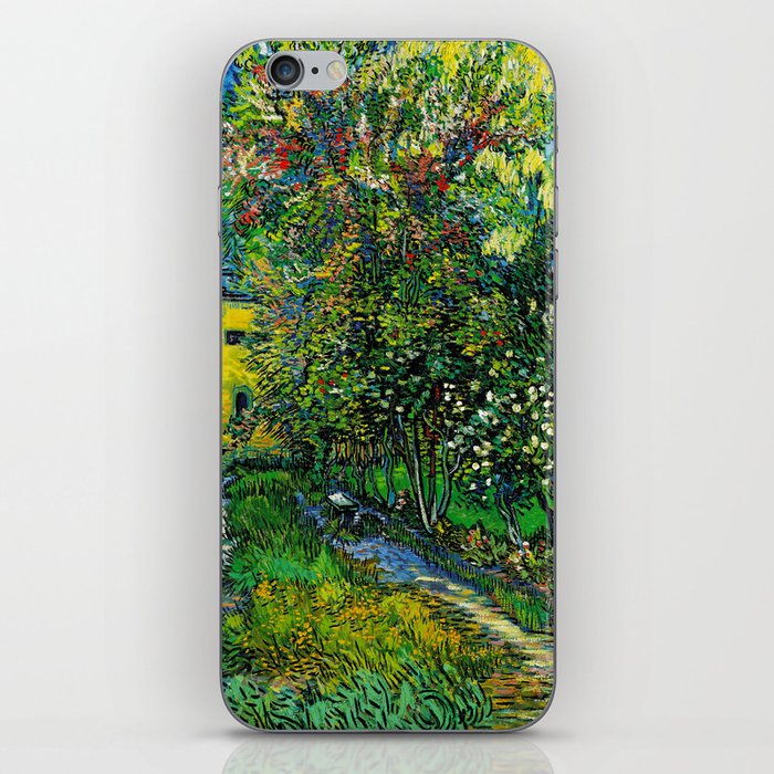 Vincent van Gogh (Dutch, 1853-1890) - The Garden of the Asylum at Saint-Rémy - May 1889 - Post-Impressionism - Landscape - Oil on canvas - Digitally Enhanced Version - iPhone Skin