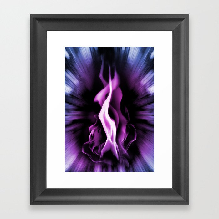 The Violet Flame of Saint Germain (Divine Energy & Transformation) Framed Art Print