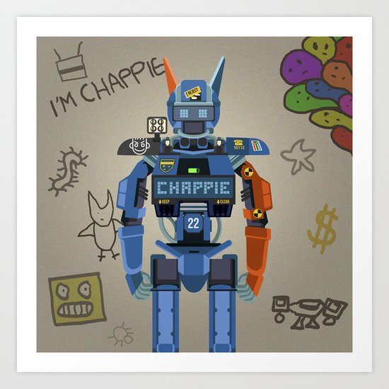 Chappie vector fanart Art Print