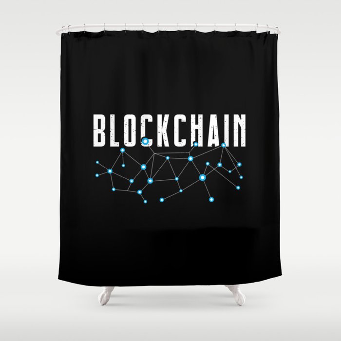 Crypto Bitcoin Currency Money Blockchain Btc Shower Curtain