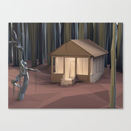Cabin in the Woods Canvas Print