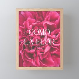 Como La Flor (Selena) Framed Mini Art Print