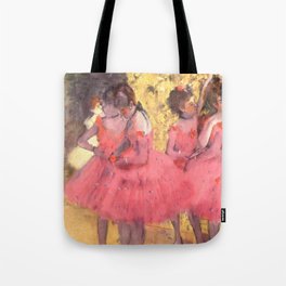 The Pink Dancers Before the Ballet Tote Bag