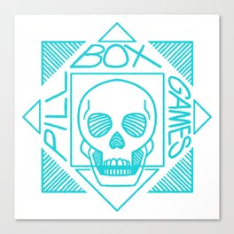 Pillbox Games Logo (BLUE) Canvas Print
