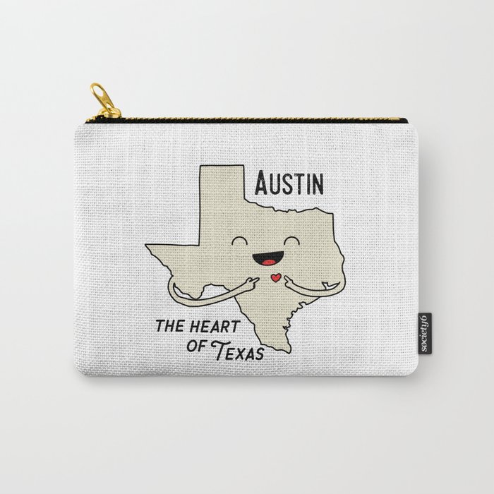 Austin the heart of Texas Carry-All Pouch