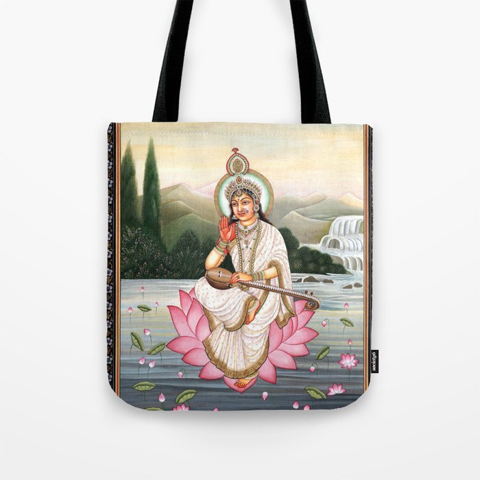 Goddess Saraswati  Tote Bag