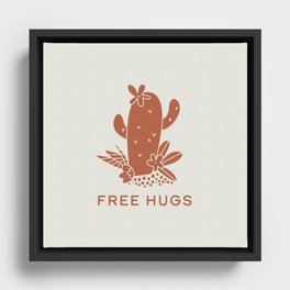 Free Hugs Framed Canvas