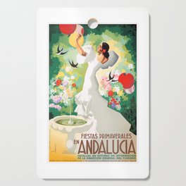 1941 SPAIN Andalucia Springtime Festivals Poster Cutting Board