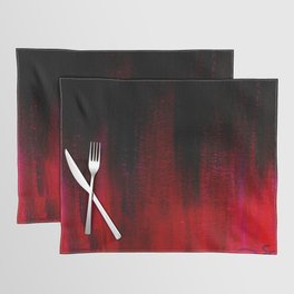 Red and Black Abstract Placemat