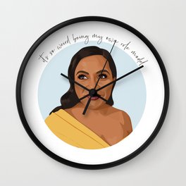 Mindy Lahiri: It's So Weird Being My Own Role Model Wall Clock