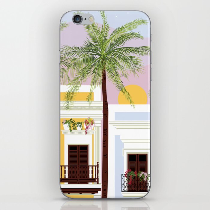 Puerto Rico Houses in the Sunset iPhone Skin