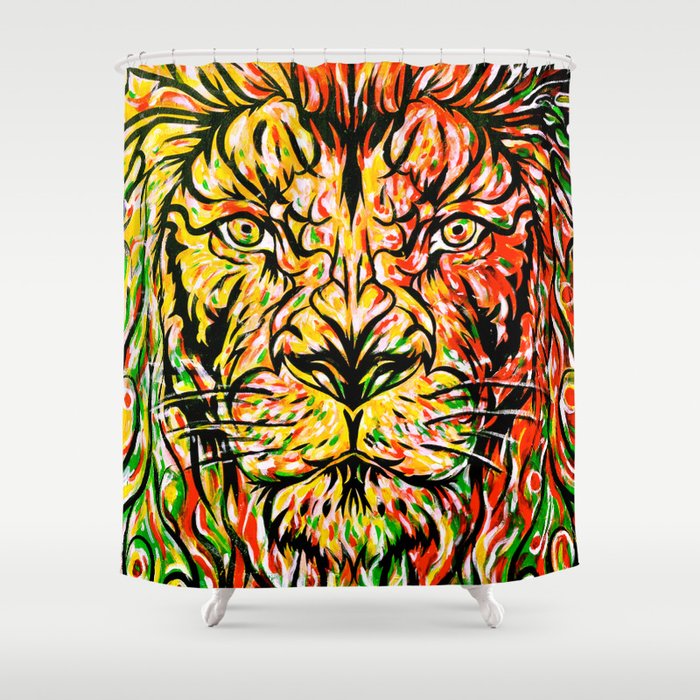 Lion in Zion Shower Curtain