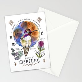 Mercury Hummingbird Stationery Card