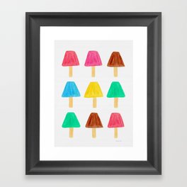 Colorful Salvadorian Popsicles  Framed Art Print