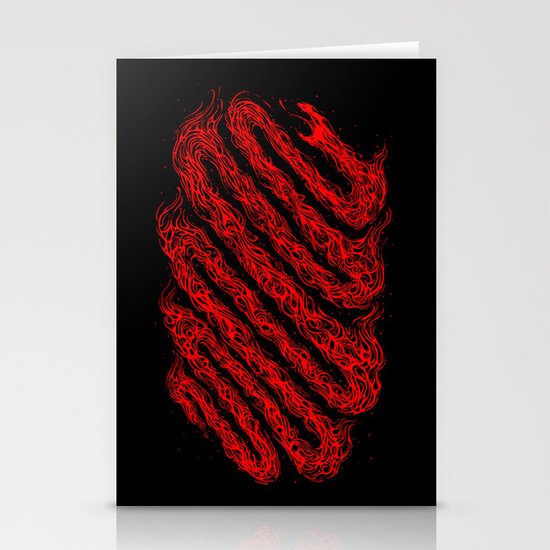 The fire snake Stationery Cards
