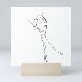 Minimal Line Art ::: Parrot Mini Art Print