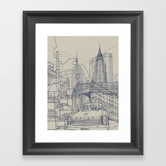 New York! Framed Art Print