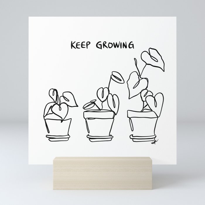 Keep Growing Mini Art Print