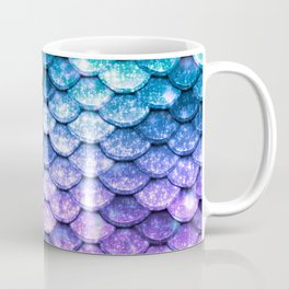 Mermaid Ombre Sparkle Teal Blue Purple Coffee Mug