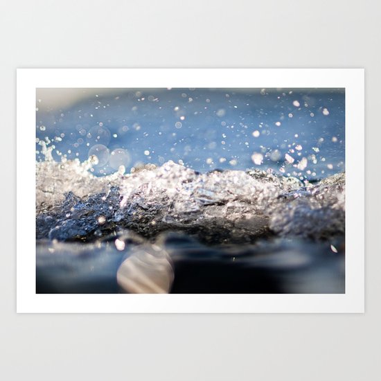 Water Splash Art Print
