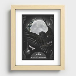 solar owls moon  Recessed Framed Print