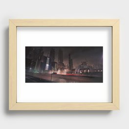 Night City Recessed Framed Print