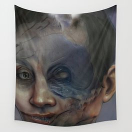 The smile of depravity Wall Tapestry