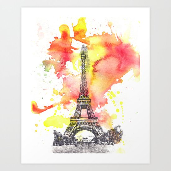 Eiffel Tower in Paris France Art Print