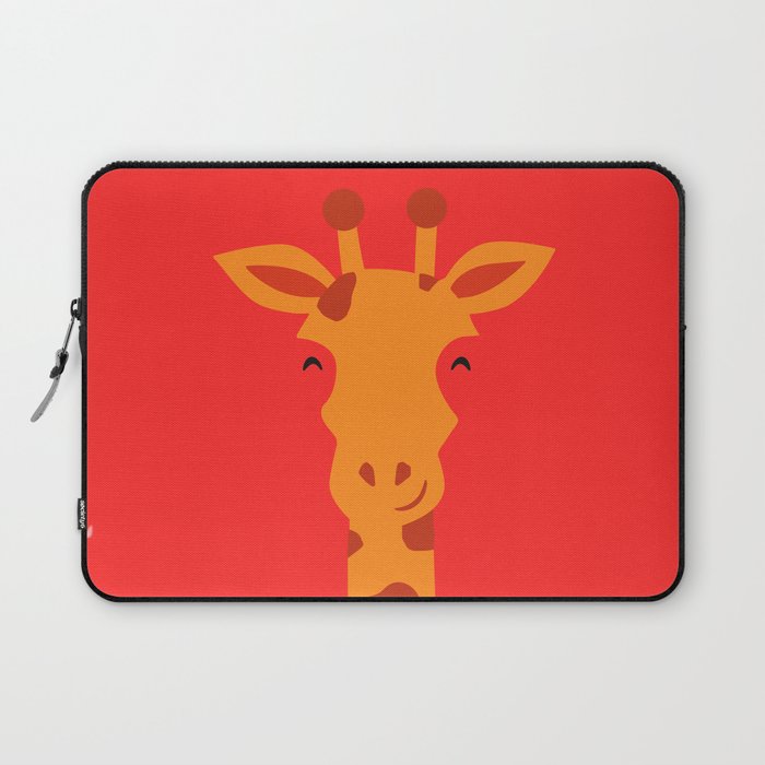 Smiling Giraffe by cammie Laptop Sleeve