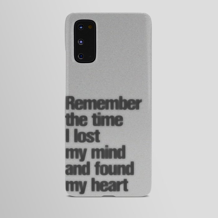 Remember The Time... Android Case