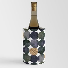 Dots pattern - kaki and copper Wine Chiller