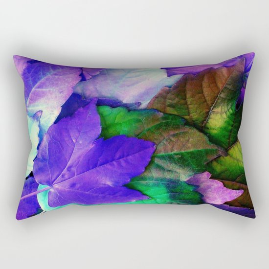 The Purple Leaves of Autumn Rectangular Pillow