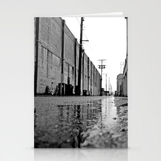 Gritty urban alley Stationery Cards