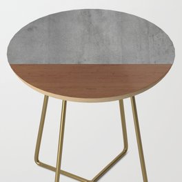 Concrete-Touch of a Wood Side Table