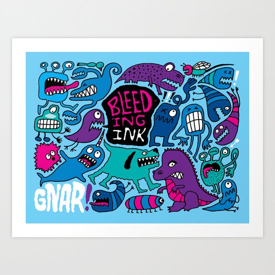 More Monsters Art Print