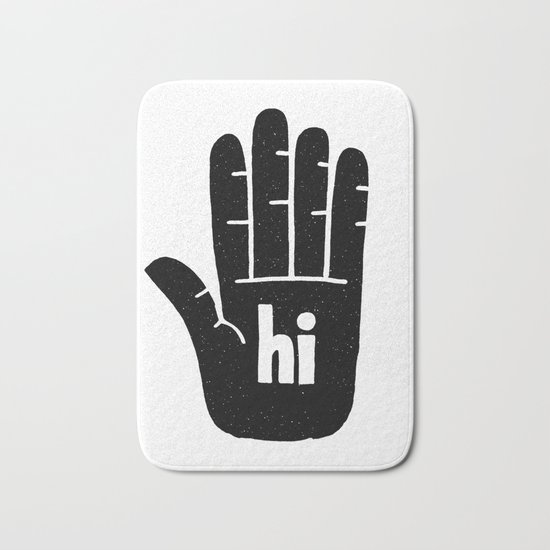 hi five Bath Mat