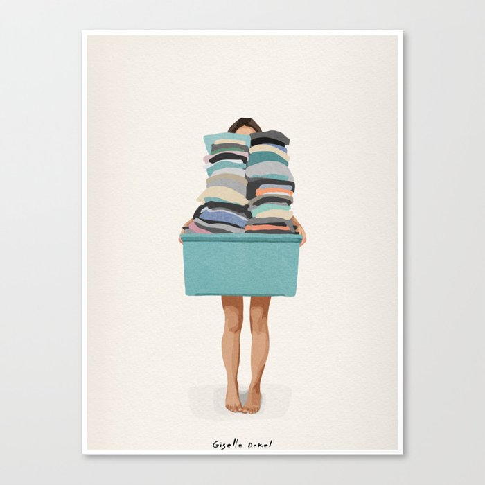 Laundry Basket Canvas Print