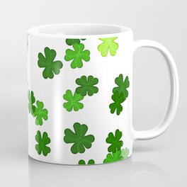 Shamrocks Falling - Pattern for Saint Patricks Day Coffee Mug