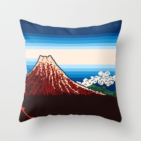 Rainstorm Below the Summit Throw Pillow