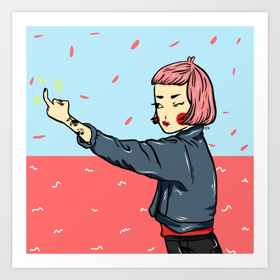 Bad Lilly Art Print