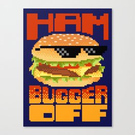 Edgy Burger Canvas Print